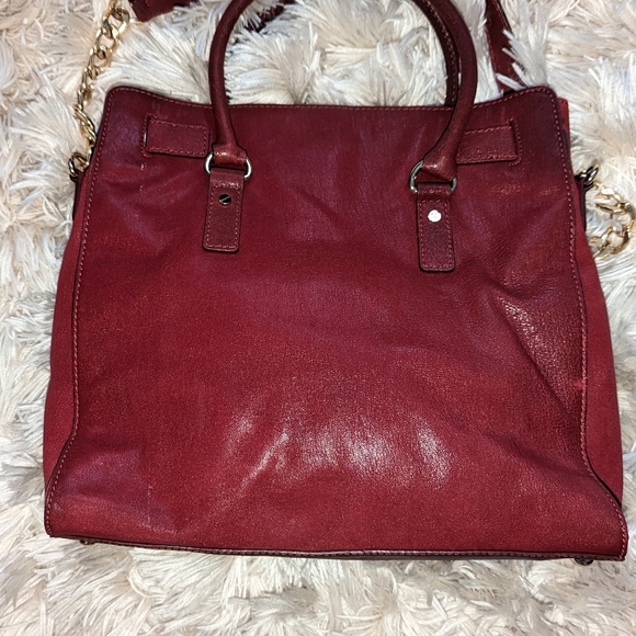 Michael Kors large Hamilton purse dark red - Picture 11 of 12
